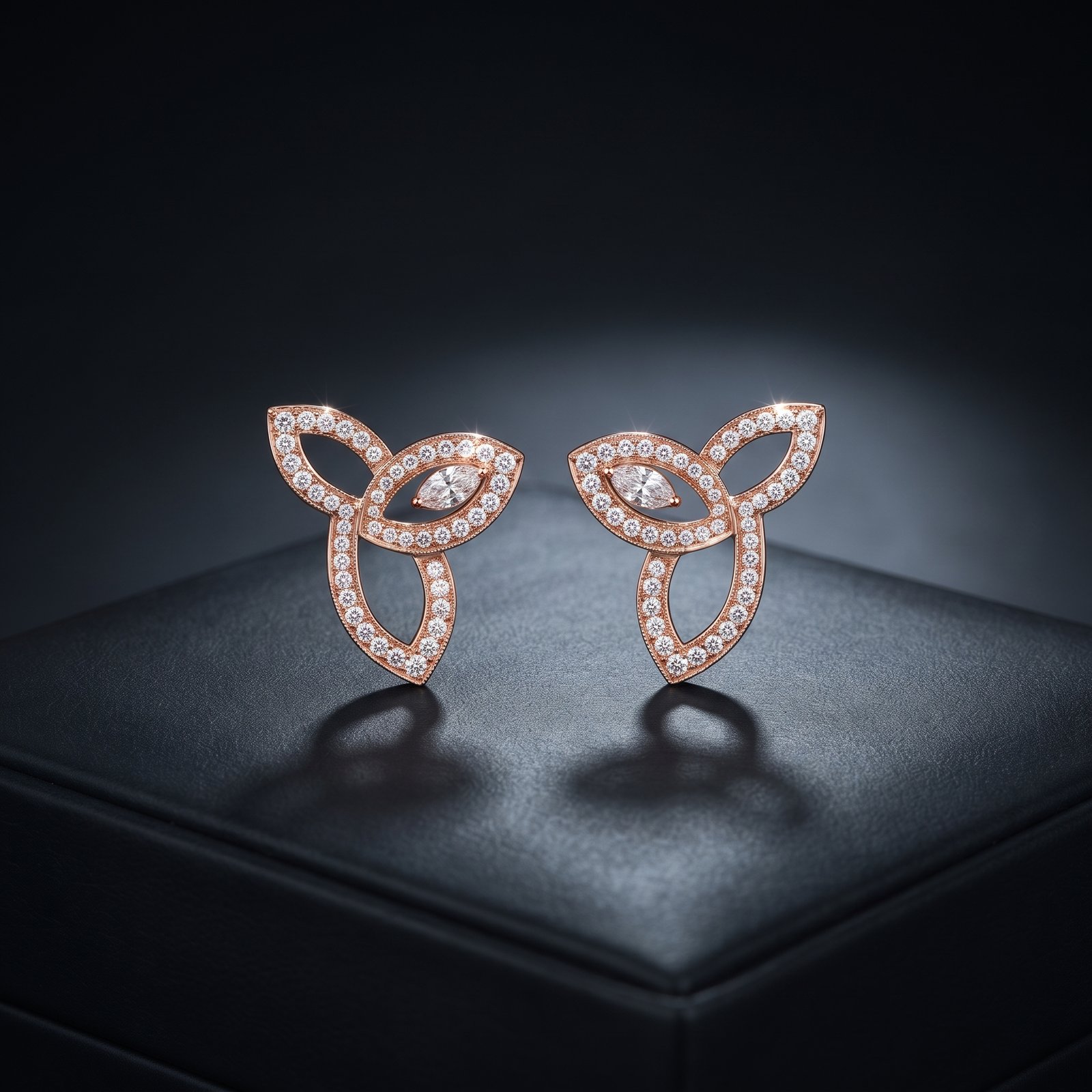 Lily Cluster Diamond Earrings