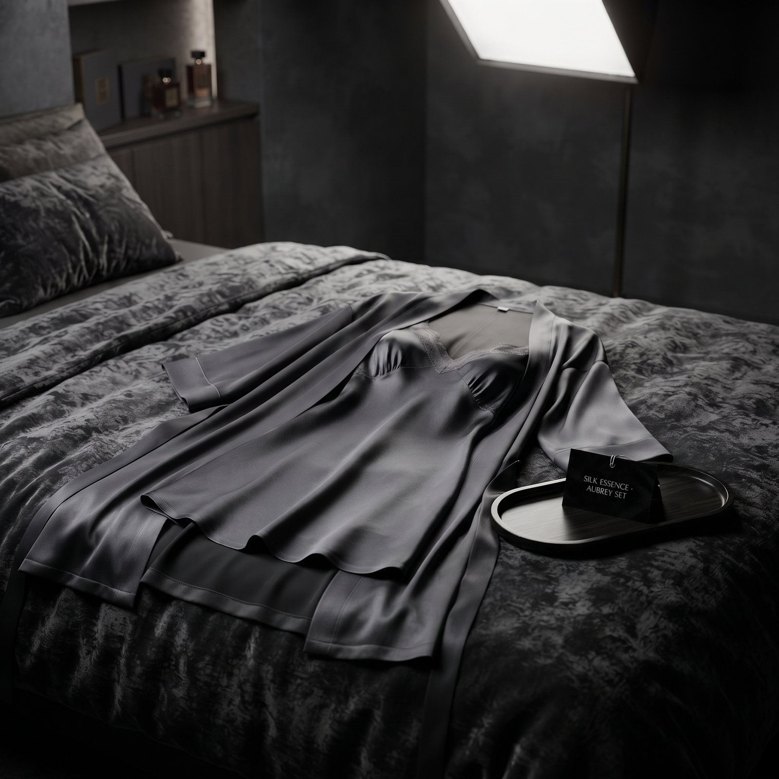 Silk dress and robe